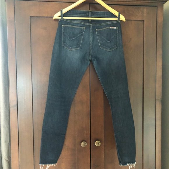 Hudson Nico Midrise Skinny Ankle Length Jeans with Raw Hem, Size 26 - Picture 11 of 15